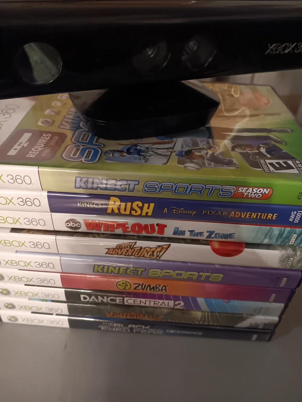 Microsoft Xbox 360 Kinect Sensor with 9 Games